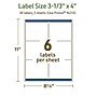Avery Dissolvable Rectangle Multipurpose Labels, 3-1/3" x 4", Off-white, 30/Pack (94215)~#|#~25FC989C-3BD3-4CA4-ADDAE962A03553A7_sc7