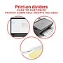 Staples Large Tab Insertable Paper Divider, 8 Tabs, Buff with Clear Tabs, 1 Set (18934/11112)~#|#~25FEC5AF-356C-49BE-926D733824370A0C_sc7