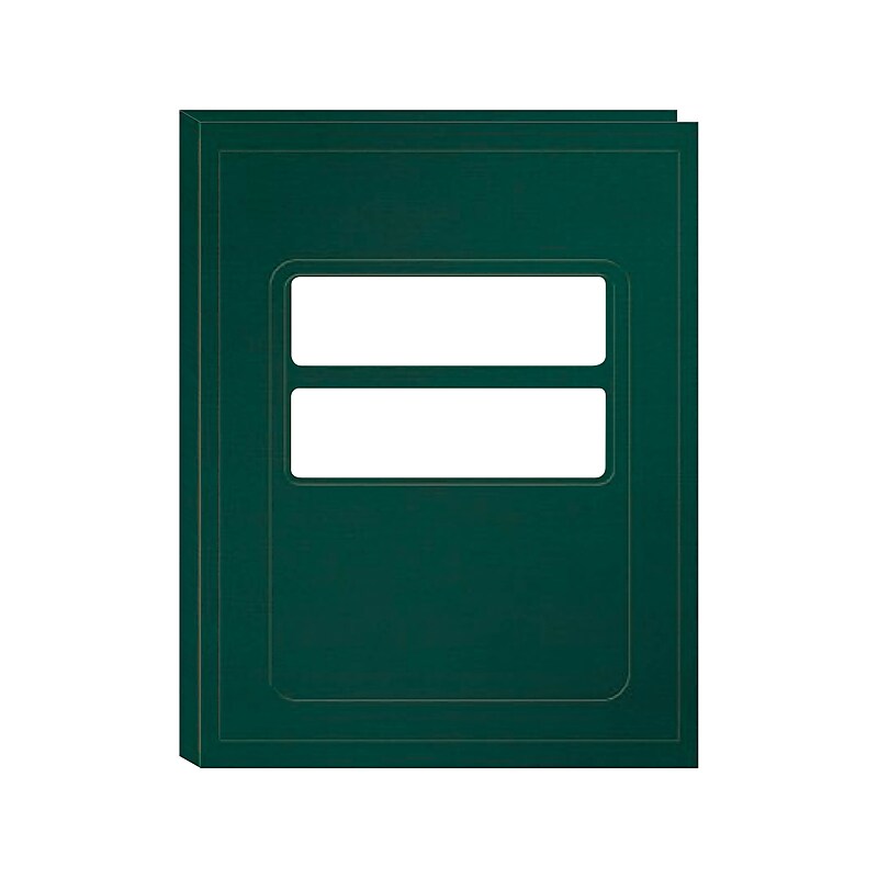 ComplyRight Double-Window Tax Presentation Folder, Emerald Green, 50/Pack (FG04) image 1