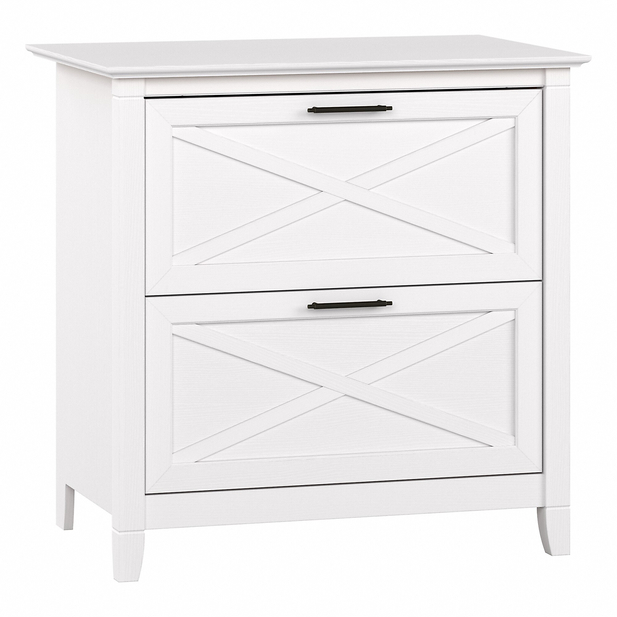 Bush Furniture Key West 2-Drawer Lateral File Cabinet, Letter/Legal, Pure White Oak, 30″ (KWF130WT-03) Sansujyuku sansujyuku.com