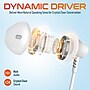 Delton 10E USB Wired Computer Earbuds with Microphone, White (DWH10EWH)~#|#~2607D3DF-DB8C-4087-956437DB2DC953F7_sc7