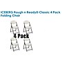 Iceberg Rough 'N Ready Plastic Folding Chairs, Platinum Granite, 4/Carton (64033)~#|#~260B37F9-CDB0-4886-BFA3CAA5C9C85B1A_sc7