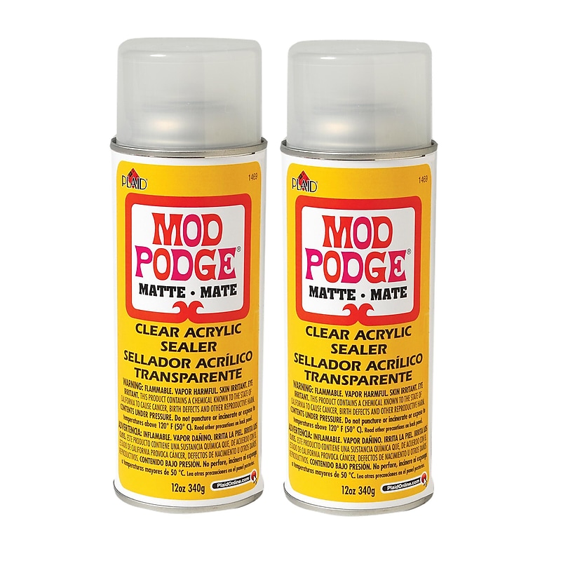 Mod Podge Acrylic Aerosol Sealer, 12oz., Matte, 2/Packs (MOD1469-2) image 1