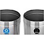 Alpine Industries Stainless Steel Recycling Bin and Trash Can with Open Lid, 27 Gallon, Silver, 2/Pack (ALP475-27-R-T)~#|#~26106734-B7DE-49D8-B9390AA39BF9C9A8_sc7