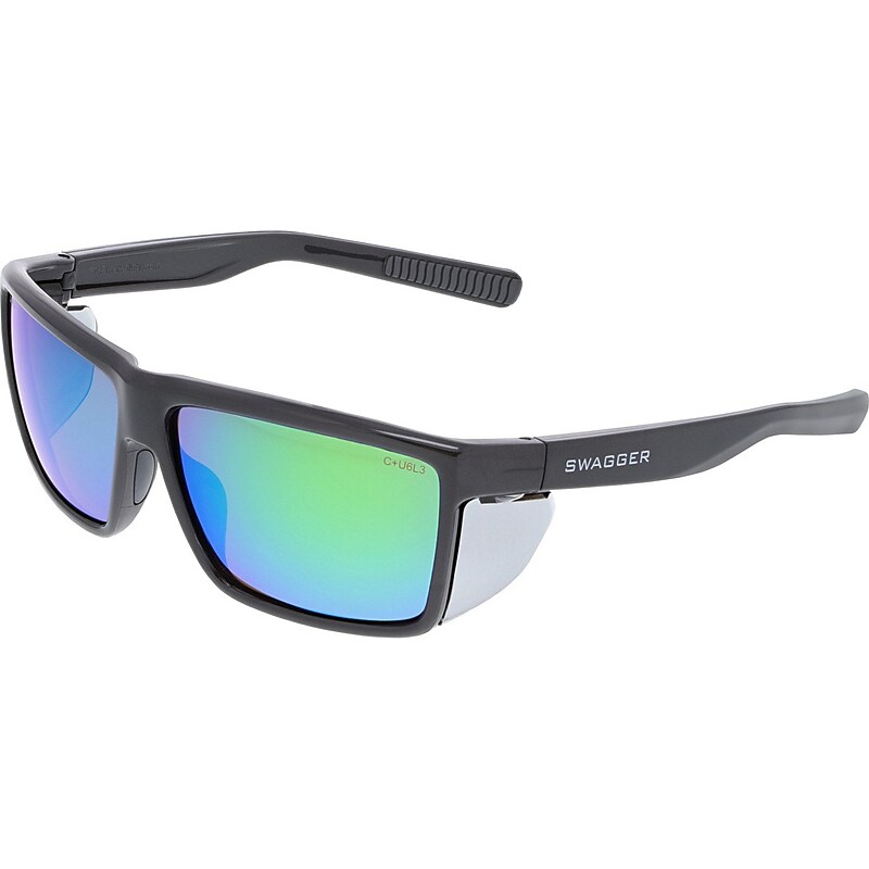 MCR Safety Swagger SR2 Safety Glasses, Green Mirror Lens (SR22BGZ) image 1