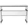 Luxor 32"-38"H Adjustable Standing Modular Teacher Desk, White/Gray (DTTB002)~#|#~2614B3E5-A23E-4A7F-BC20015FF8676231_sc7
