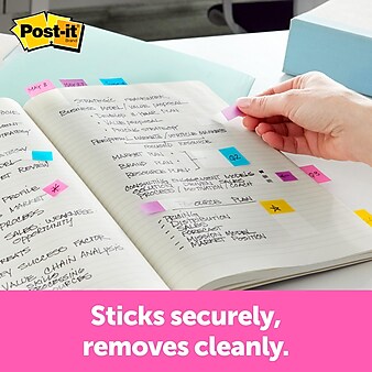Post-it 'Sign Here' Message Flags, .5" Wide, Assorted Colors, 120 Flags/Pack (684-SH)