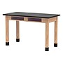 Diversified Woodcrafts School Classroom Rectangular Science Lab Table, 48" x 24", Oak (C7106K30N)~#|#~2617998D-A1E1-46D5-A99A64CB105D6998_sc7