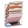 Staples 5-Pocket Metal Mesh Mountable Wall File, Letter Size, Dusty Pink (ST63848)~#|#~26229088-BF3F-48EA-B6E4FC40EB557017_sc7
