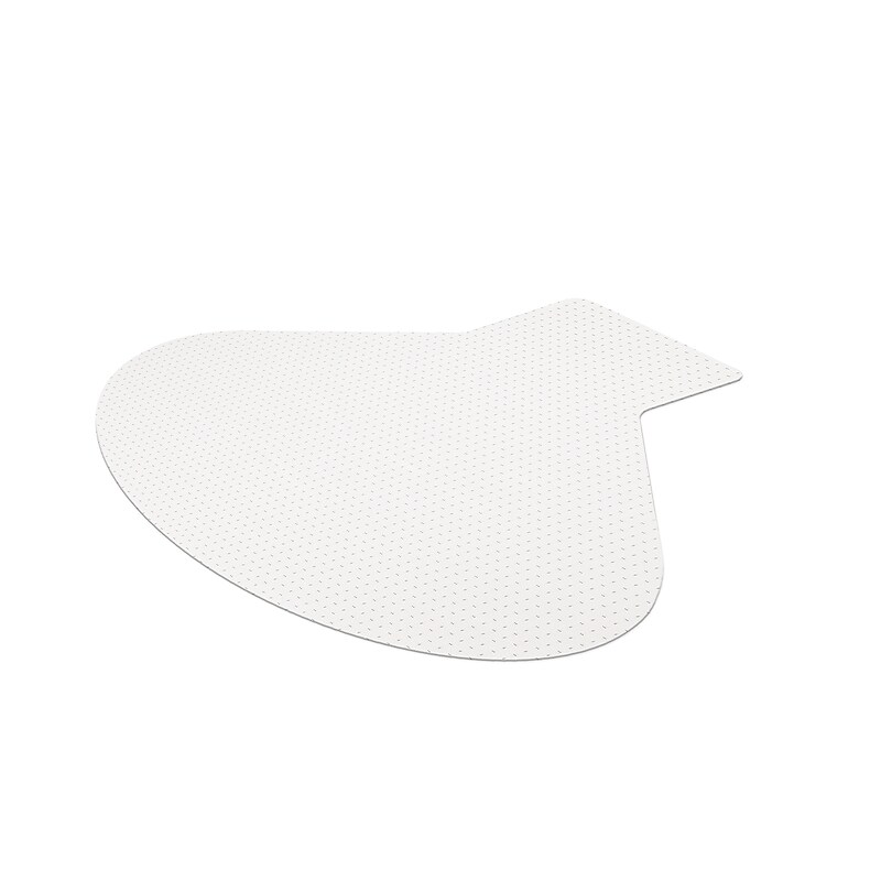ES Robbins EverLife Carpet Chair Mat with Lip, 66" x 60", Designed for Medium-Pile Carpet, Clear (122775) image 1