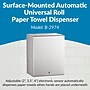 Bobrick Automatic Hardwound Paper Towel Dispenser, Satin Stainless Steel (2974)~#|#~26262A09-A966-476F-AB0E2388D6A4B2F7_sc7