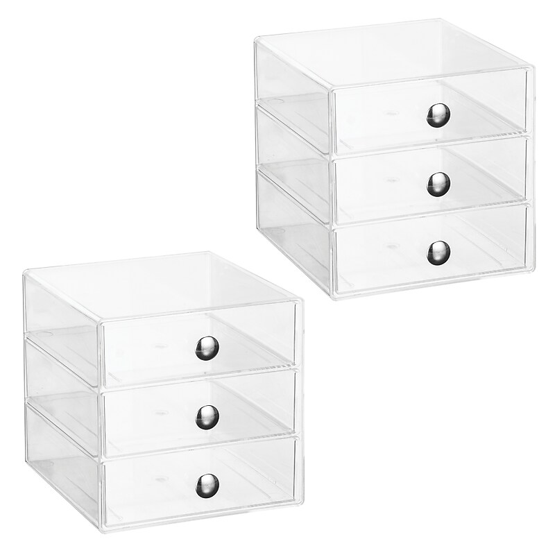 iDESIGN Small Stackable Plastic Storage Bin Divider, Clear (29275M2) image 1