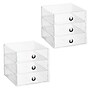 iDESIGN Small Stackable Plastic Storage Bin Divider, Clear (29275M2)~#|#~2631832C-2B51-4499-BE5291C9BF96C294_sc7