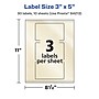 Avery Pearlized Ivory Rectangle Multipurpose Labels, 3" x 5", Ivory, 30/Pack (94213)~#|#~2639D99B-A107-4AC3-B721A2C668736123_sc7