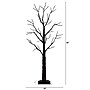 Nearly Natural 4' Pre-Lit Halloween Black Twig Artificial Fall Tree with 240 Orange and Purple LED Lights (T4760)~#|#~2640049F-569A-456D-A0F377255B9C8E55_sc7