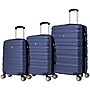 TUCCI GIROVITA  3-Piece Hardside Luggage Set with Spinner Wheels, Blue Geometric (T0806-03PC-BLU) ~#|#~26422AB1-B4AA-44D9-97BA462761ED991F_sc7