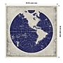 Amanti Art BluePrint Map I by Elizabeth Medley Framed Canvas Wall Art Print, 30" x 30" (A42678299878)~#|#~2649A54F-8B29-4612-A36D6111FD2BB88B_sc7
