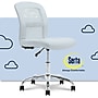 Serta Essentials Armless Ergonomic Bonded Leather/Mesh Swivel Task Chair, Blue (48740D)~#|#~264A79ED-B7E9-4533-8B2E9AA48DA88451_sc7