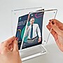 Azar Sign Holder, 8.5" x 11", Vertical, Clear Acrylic (104778)~#|#~264EAD6E-AD7A-4D7D-AA2383539FFDEC23_sc7