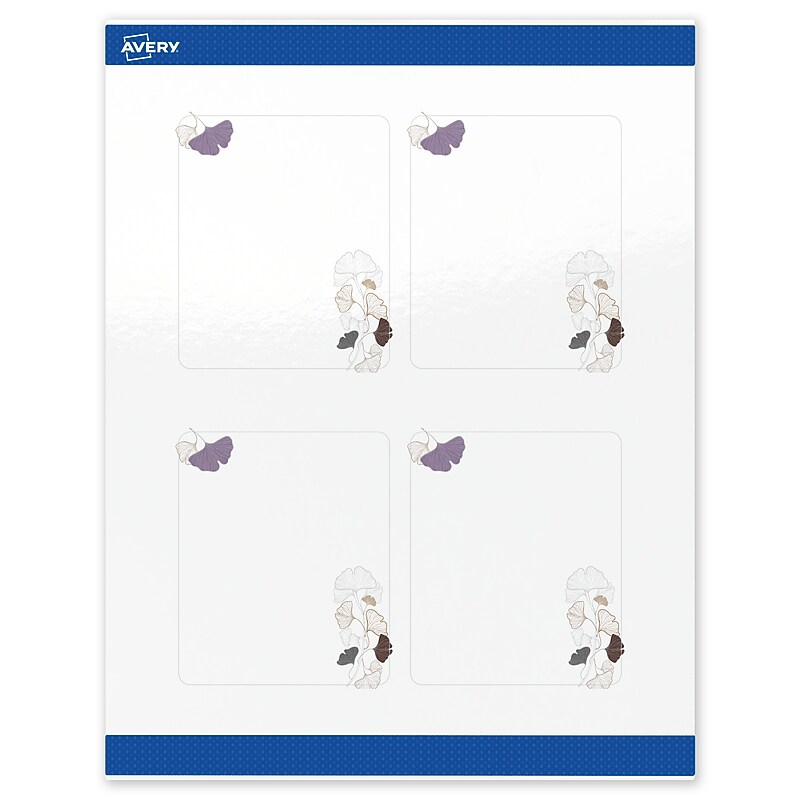 Avery Laser/Inkjet Rectangle Multipurpose Labels, 4" x 3-1/3", White, 40/Pack (S00-F46) image 1