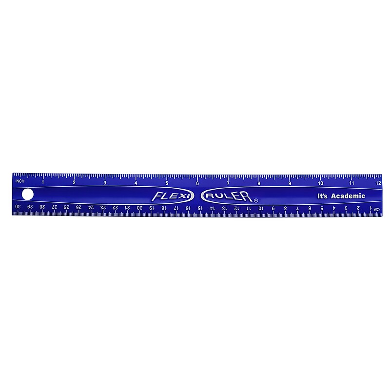 Lockermate by Bostitch 12" Imperial/Metric Flexible Curves, Poly, Blue (01137-BLUE) image 1