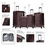 InUSA Pilot 4-Piece Hardside Spinner Luggage Set, TSA Checkpoint Friendly, Wine (IUPILSMLXL-WIN)~#|#~2653E7F4-3F0A-4042-A5F89303CDAD7BAE_sc7