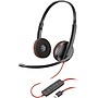 Poly Blackwire 3320 Binaural Wired Headset, Black (8M3V1AA#ABA)~#|#~26545FE2-1B4F-4DE0-898A03B3435EA3DD_sc7