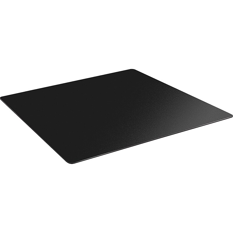 Staples Carpet Chair Mat, 36" x 48", Designed for Low-Pile Carpet, Black Vinyl (128004) image 1
