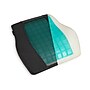 Mind Reader Memory Foam Ergonomic Lower Back Cushion Posture Corrector, Black/Blue (MEMCUSHGL-BLK)~#|#~265B05F4-3175-4C71-95C8B195152ED27B_sc7