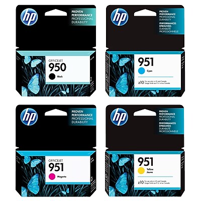 HP 950/951 Black/Cyan/Magenta/Yellow Standard Yield Ink Cartridge, 4/Pack (HP9509514PK-VB) Sansujyuku sansujyuku.com