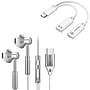 Delton 18EC Wired Earbuds & 2-in-1 USB-C Splitter Adapter Bundle, White (DWH18ECWHKT1)~#|#~265CA5C0-4EF3-4200-B69DDDFB75246763_sc7