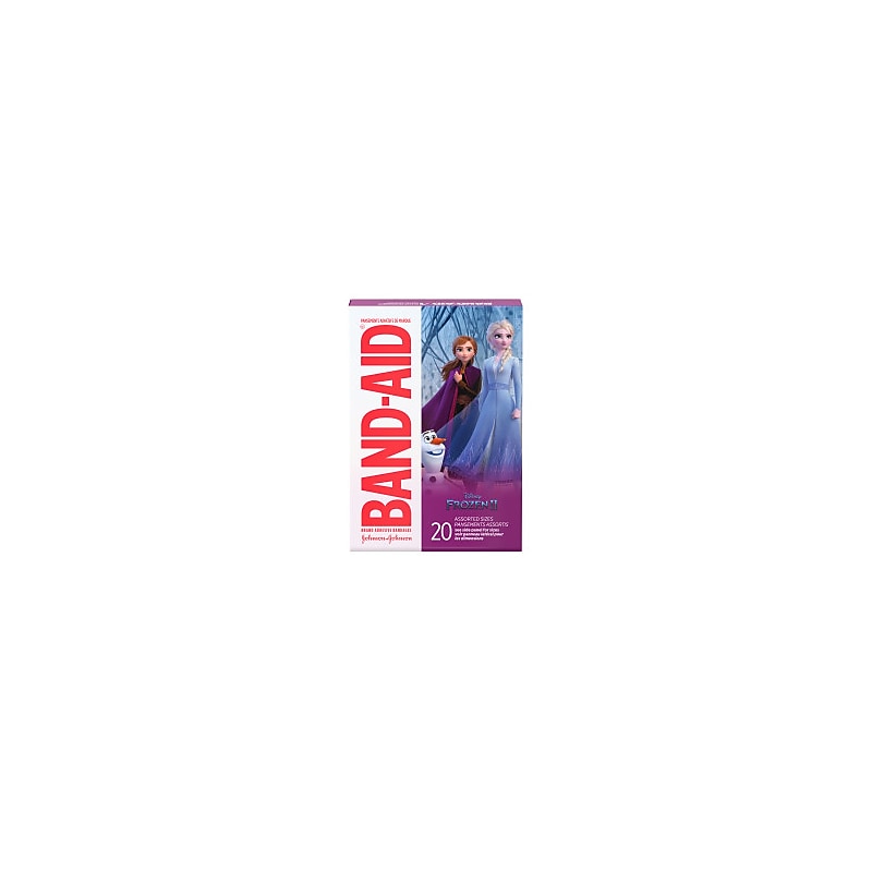 Band-Aid Disney Frozen II Adhesive Bandages, Assorted Sizes, 20 Bandages/Box (116317) image 1