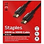 Staples TECH 8 ft. HDMI to HDMI Audio/Video Cable, Male to Male, Black (ST62467)~#|#~26755729-294E-4C7E-A8A7BEC9B6E34F15_sc7