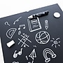 BAZIC Products CUBIX Frameless Magnetic Chalkboard, 14" x 14", Chalk Marker & Magnet (BAZ6049)~#|#~26757DF6-84A9-4A79-82D7A73B3761B816_sc7