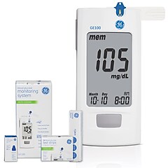 GE GE100 Glucose Meter Kit, White (VHKIT-GE100) | Staples