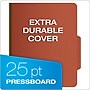Pendaflex Moisture Resistant Heavy Duty Classification Folder, 2-Dividers, 2" Expansion, Letter Size, Brick Red, 10/Box (1257R)~#|#~267C41AE-478B-40E6-82B6CA154156450A_sc7