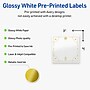 Avery Square Multipurpose Labels, 3" x 3", White, 60/Pack (19479370644)~#|#~2680B2B6-6B7F-4C0A-993FC3122E9CB9B6_sc7