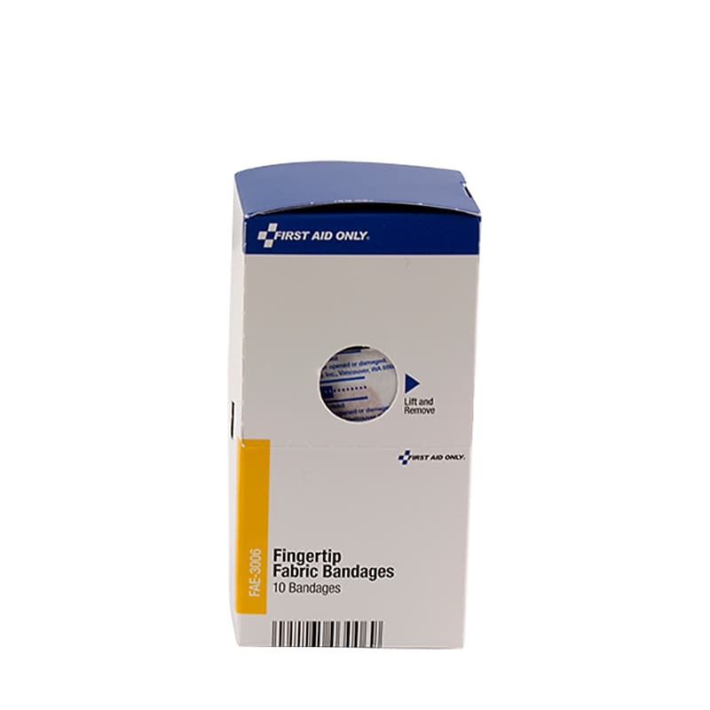 SmartCompliance Fingertip Fabric Bandages, 1.75" x 2", 10/Box (FAE-3006) image 1