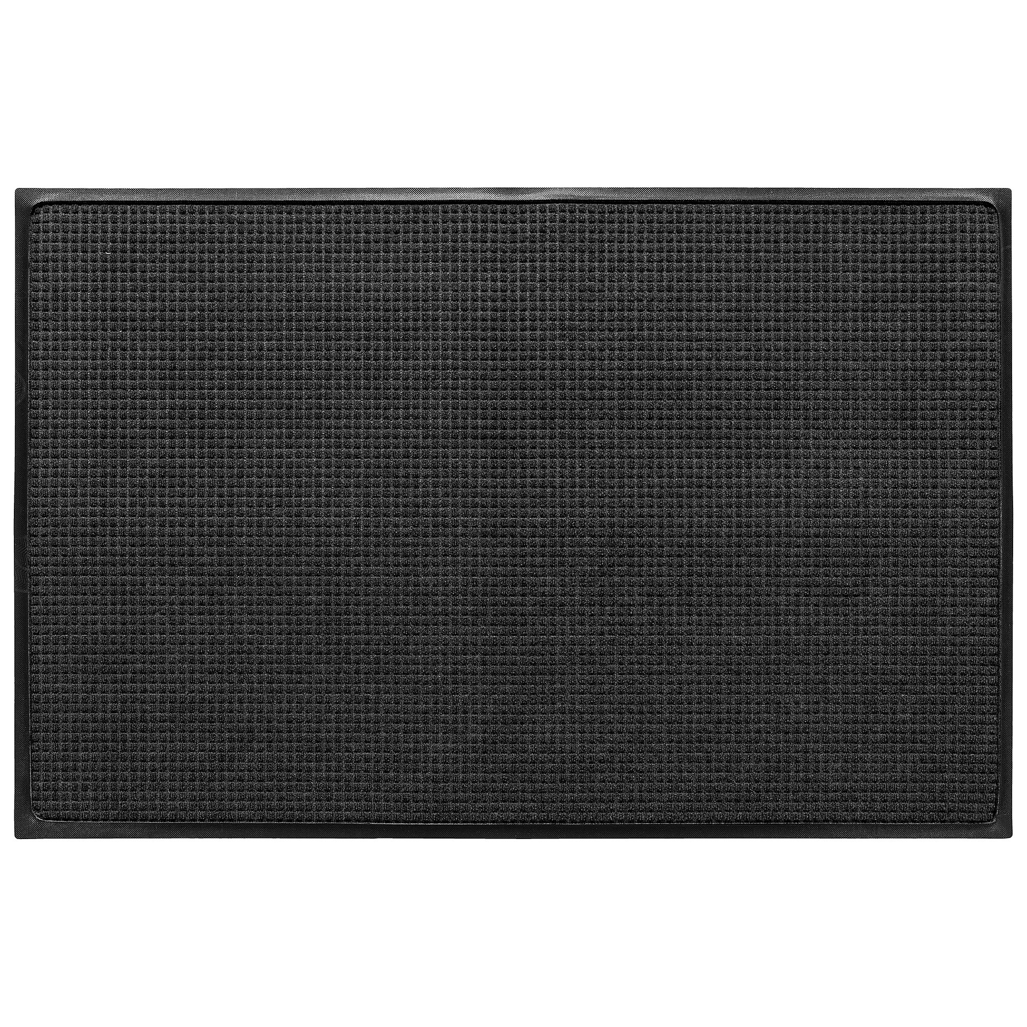 M+A Matting WaterHog Squares Classic Commercial Wiper/Scraper Entrance Floor Mat, 4′ x 6′, Charcoal (2005446170) Sansujyuku sansujyuku.com