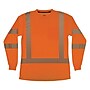 Ergodyne GloWear 8387 High Visibility Women’s Long Sleeve T-Shirt, ANSI Class R3, Orange, X-Large (22365)~#|#~268E7B30-D76E-4363-9D7406E9525526E8_sc7