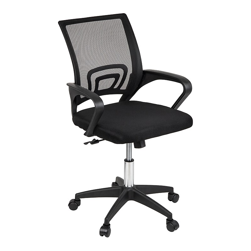 Mind Reader Ergonomic Mesh Swivel Computer and Desk Chair, Black (OFFCHAIR17-BLK) image 1