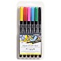 Lyra Aqua Brush Duo Water-Based Marker, Dual-Tip, Assorted Colors, 6 Markers/Set, 2 Sets/Bundle (LYXL6521060-2)~#|#~268FAC49-DF5B-4601-8318E32D16E91A13_sc7