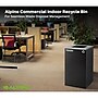 Alpine Industries Steel Trash Can with Square Lid, 29 Gallon, Black (ALP4450-KIT-BLK-S-TR)~#|#~26921C28-6B53-4EF2-B78F448A70C08FEC_sc7