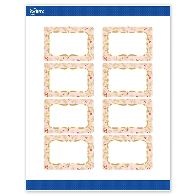 Avery Rectangle Multipurpose Labels, 2" x 3", White, 80/Pack (19479370477) image 1