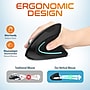 Delton Ergonomic 12 Wireless Ergonomic Vertical Optical Gaming Mouse, Black (DMERG12-WR )~#|#~2694E632-14D9-4D52-B7857BDF2763B66C_sc7