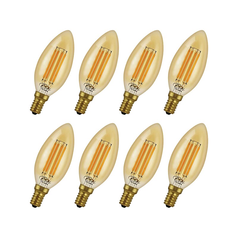 Viribright 4.5-Watt Warm White LED Blunt-Tip Decorative Bulb, 8/Box (450136-ES) image 1