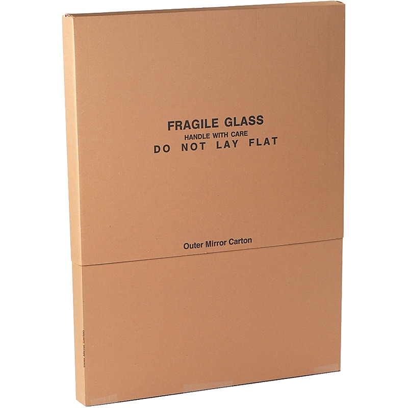 37.31" x 4.06" x 31" Outer Mirror Shipping Boxes, 32 ECT, 10/Bundle (OUTERMIRROR) image 1