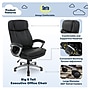 Serta Fairbanks Ergonomic Bonded Leather Executive Big & Tall Chair, 350 lb. Capacity, Black (43675OSS)~#|#~269847B6-042E-474A-A11B7341BB3BC314_sc7