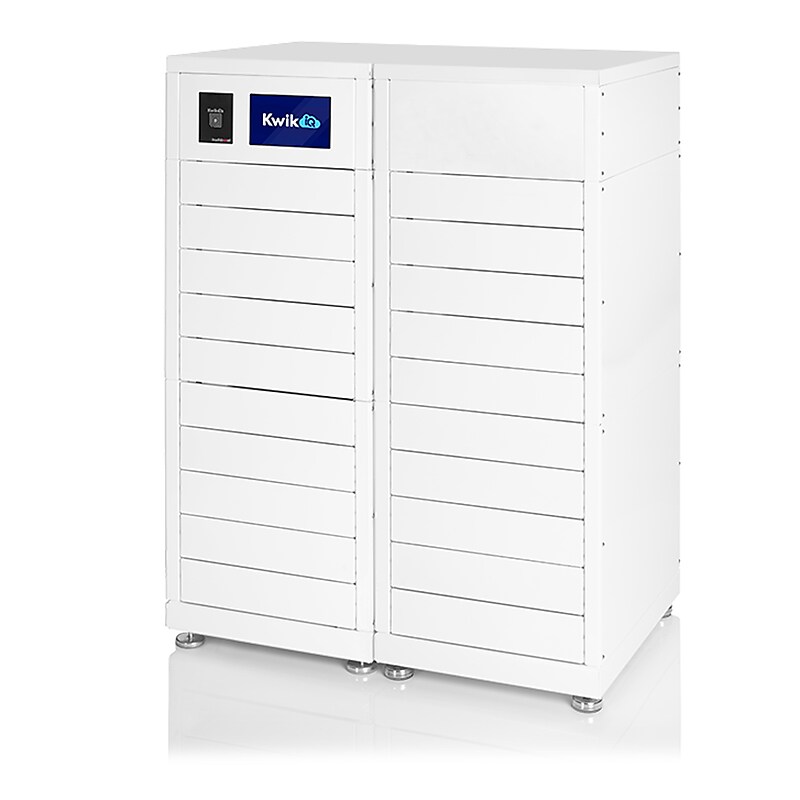 Luxor Kwik IQ Pro Lockable 20-Unit Electronics Storage Cabinet, White Steel (KBSL108) image 1