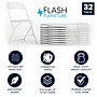 Flash Furniture HERCULES™ Plastic Armless Folding Chair, Premium White, 32/Pack~#|#~26A1CBE7-1E13-461A-8C8D58311DEA2D6E_sc7